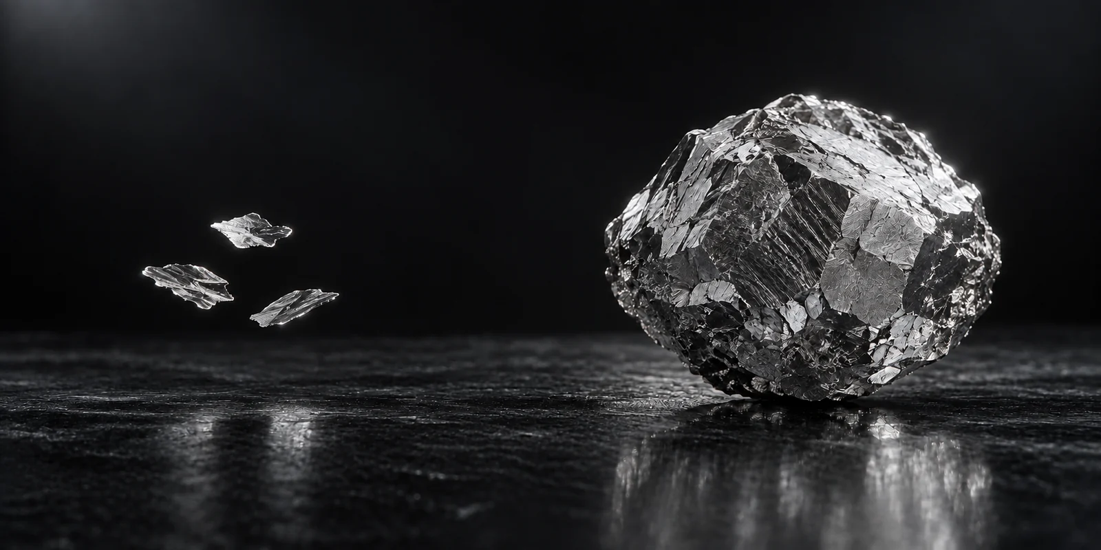 Artystyczne powiększenie: nanocząstki Vitacolloids po lewej i porównawczy obiekt w skali mikro po prawej.